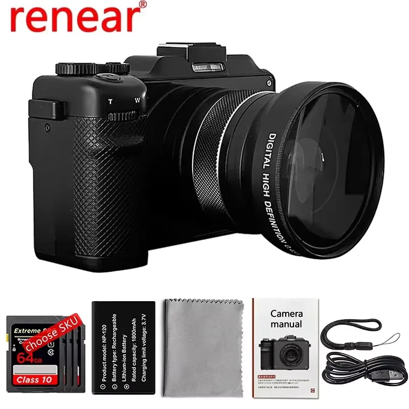 Canon Camera Eos R50 - 4K デジタルカメラウルトラ HD 56MP 18X ビデオ画像スタビライザー