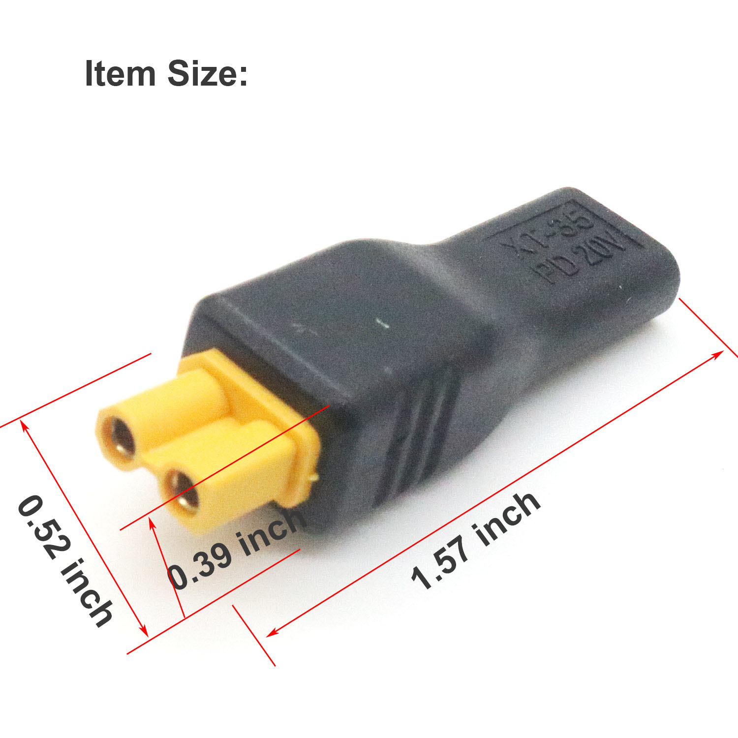 1個 USB Type-Cメス入力 - XT30メス出力 電 - Drone Battery Adapter のレビューと価格