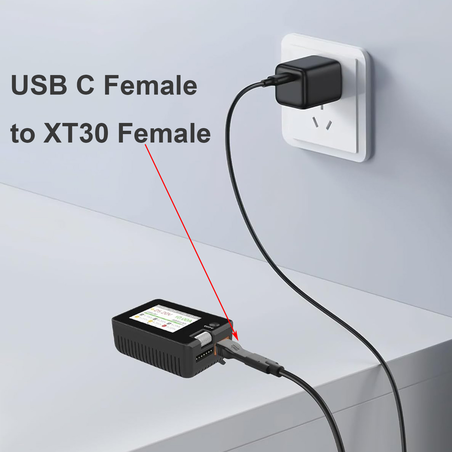1個 USB Type-Cメス入力 - XT30メス出力 電 - Drone Battery Adapter のレビューと価格