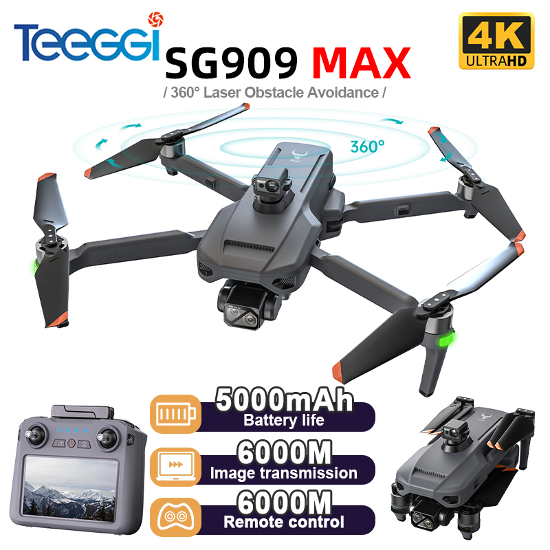 Teeggi SG909 MAX GPS ドローン 4K カ - Drone Controller Screen のレビューと価格