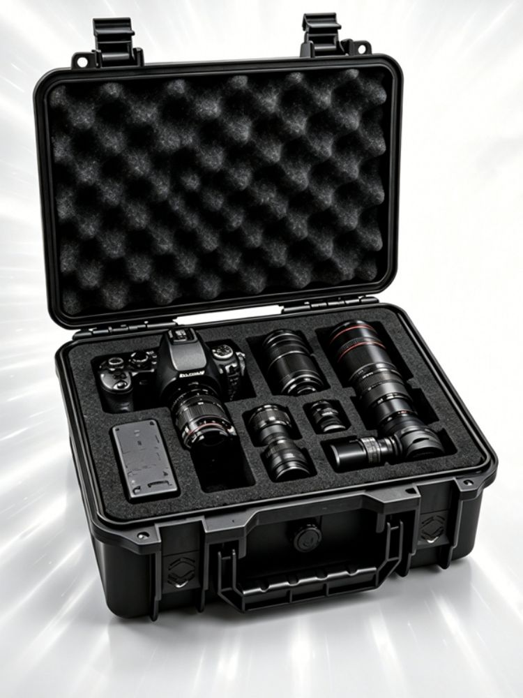 プレカットスポンジ写真撮影機材収納ボックス DJI Mini - Drone Hard Shell Case のレビューと価格
